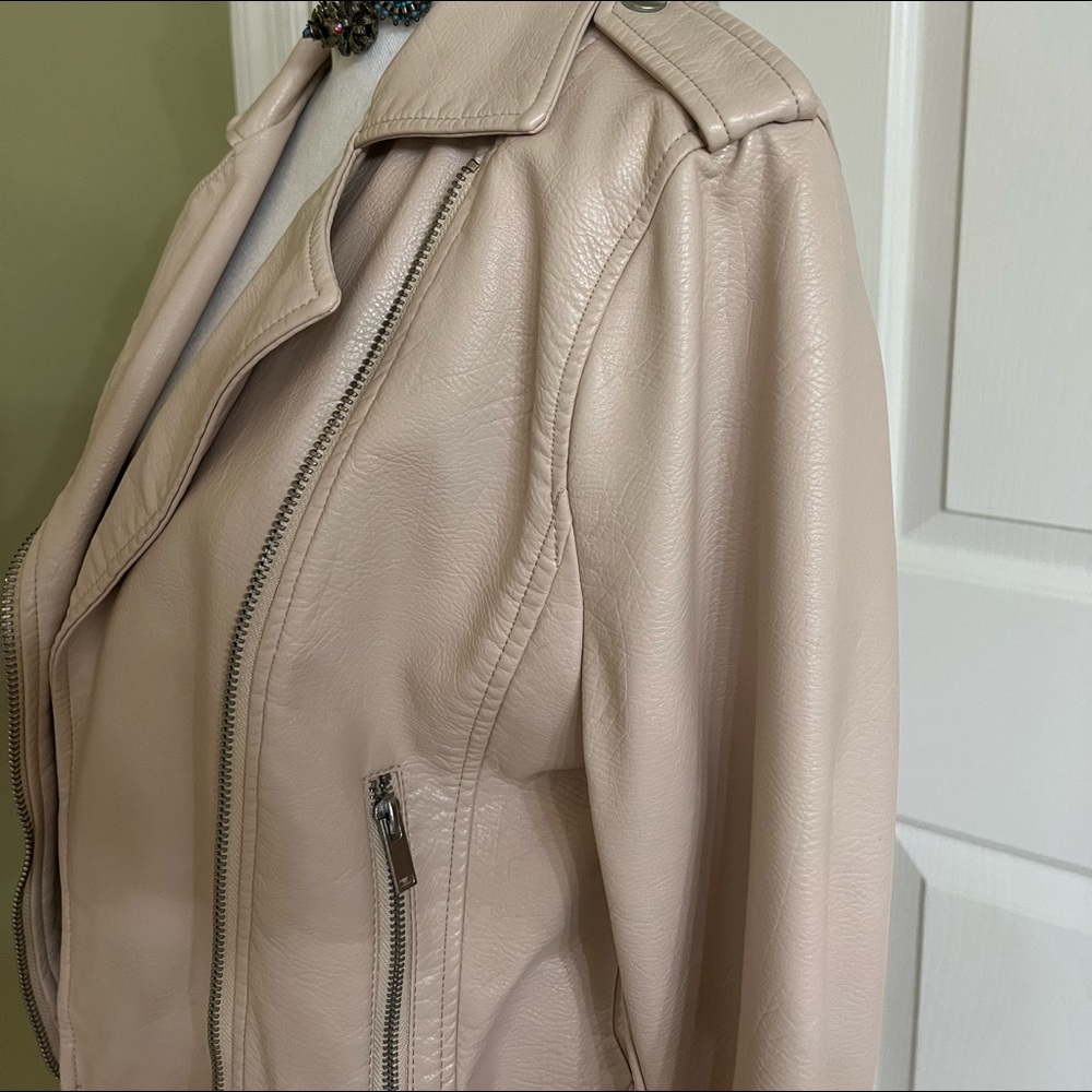 Design Lab Faux Leather Jacket - Picture 2 of 5